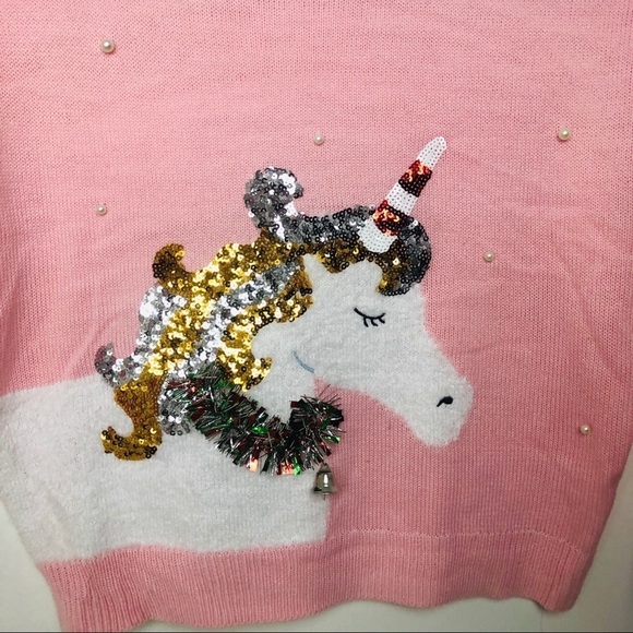 Holiday time women’s X-MAS.sweater‎ pink un… - Picture 3 of 8